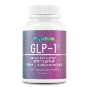 GLP-1 + (60 Capsules 1 Bottle) Vegan, Natural Supplement, Lab Tested, Weight Loss, Satisfy Hunger, Non-GMO, Gluten Free, GLP 1, GLP1